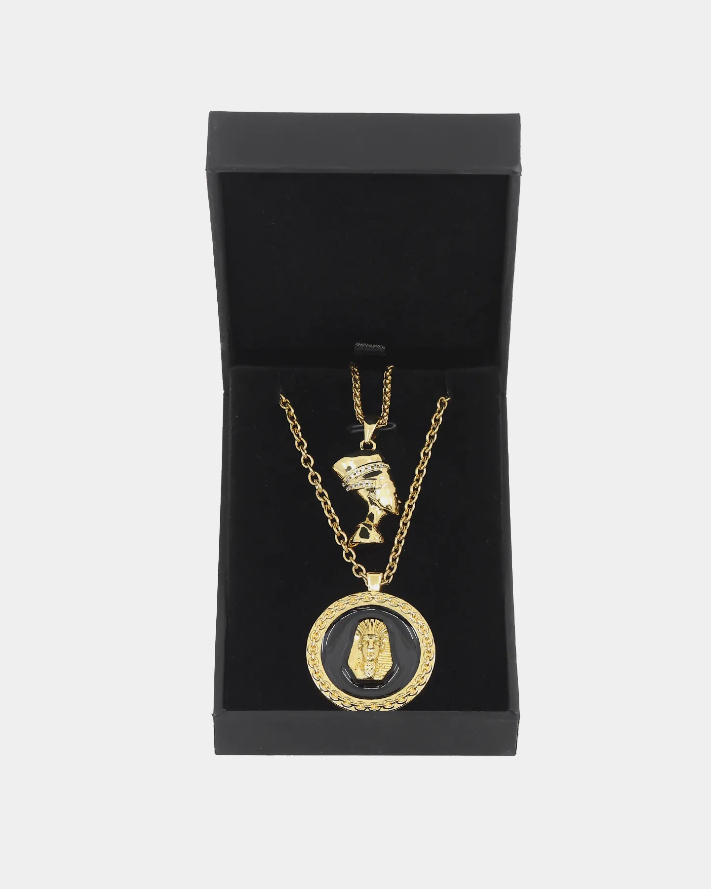 Last Kings Royalty Double Necklace Set Gold