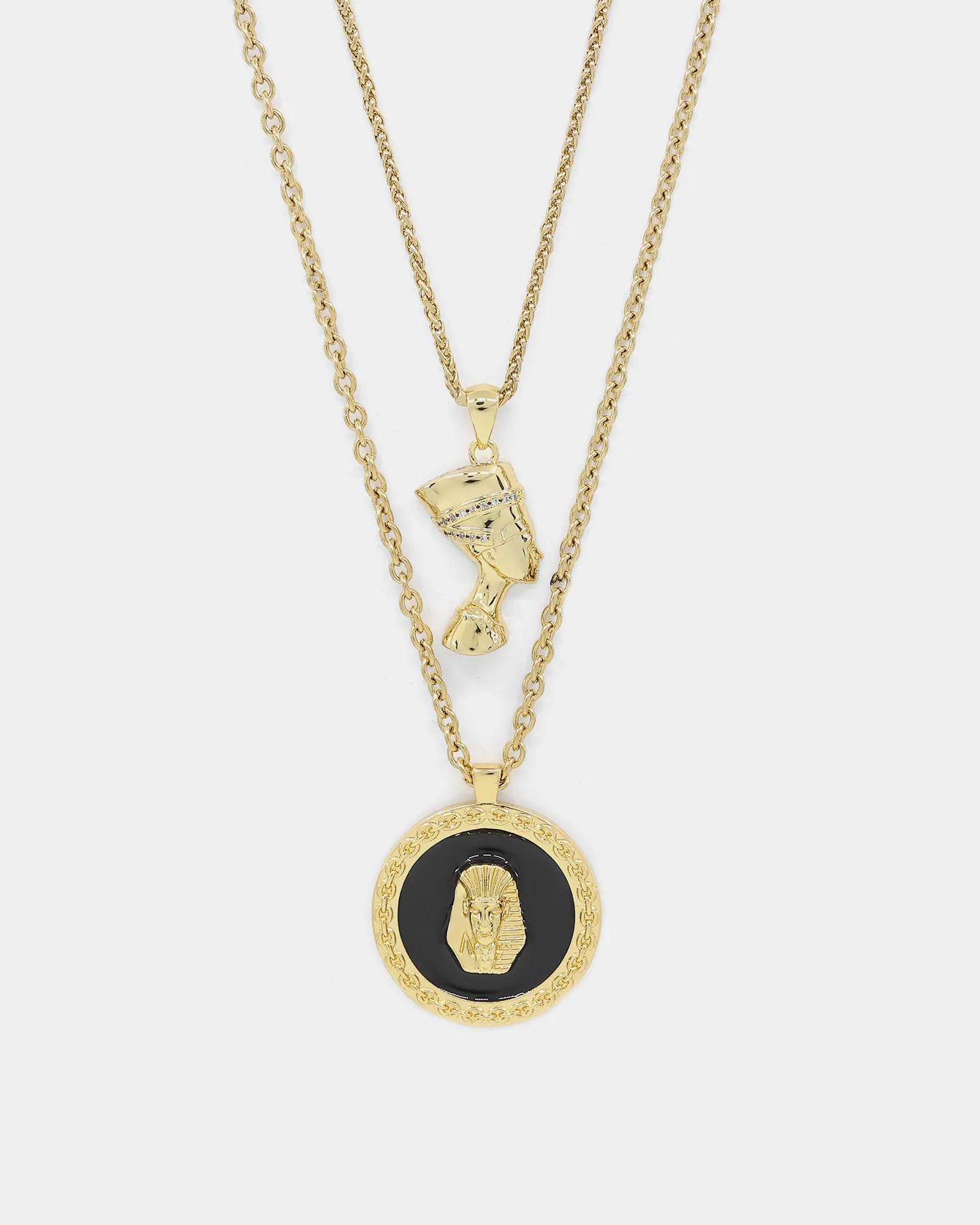 Last Kings Royalty Double Necklace Set Gold