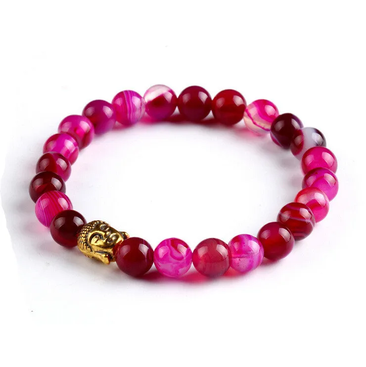 Lava Buddha Skull head Beads Bracelets Natural Stone Bracelets For Women Men Jewelry pulseras