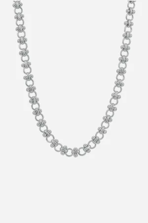 Leeada Chloe Chain Necklace in Silver