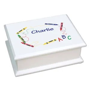 Lift Top Jewelry Box - Crayon