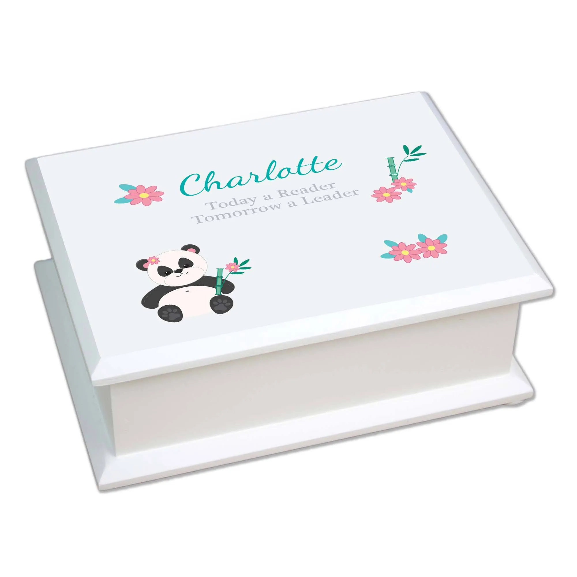 Lift Top Jewelry Box - Panda Bear