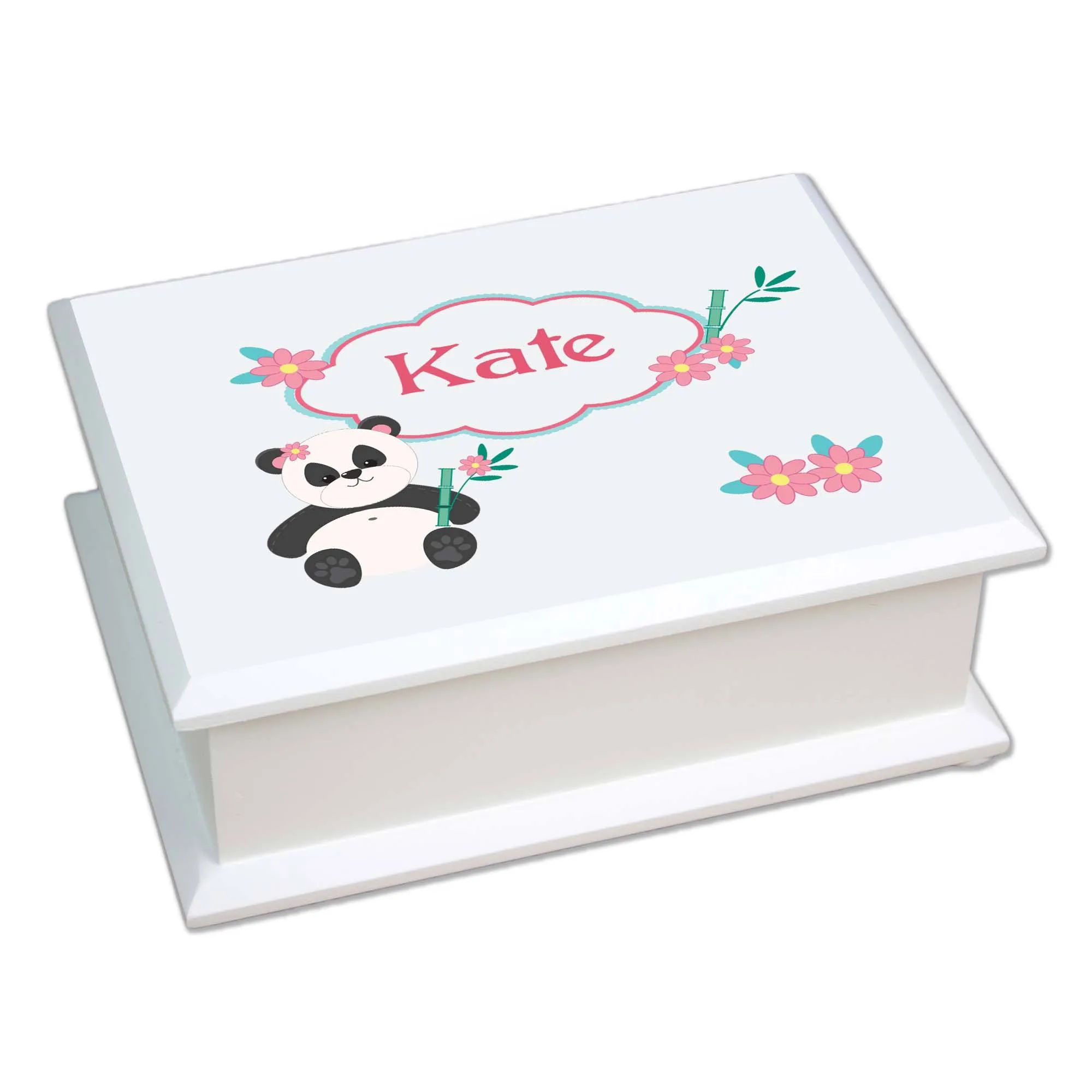 Lift Top Jewelry Box - Panda Bear