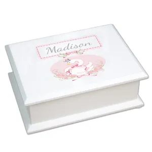 Lift Top Jewelry Box - Princess Swan