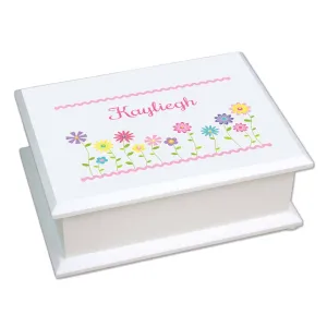 Lift Top Jewelry Box - Stemmed Flowers