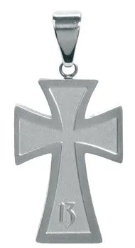 LUCKY 13 CROSS PENDANT 316L, DC/60