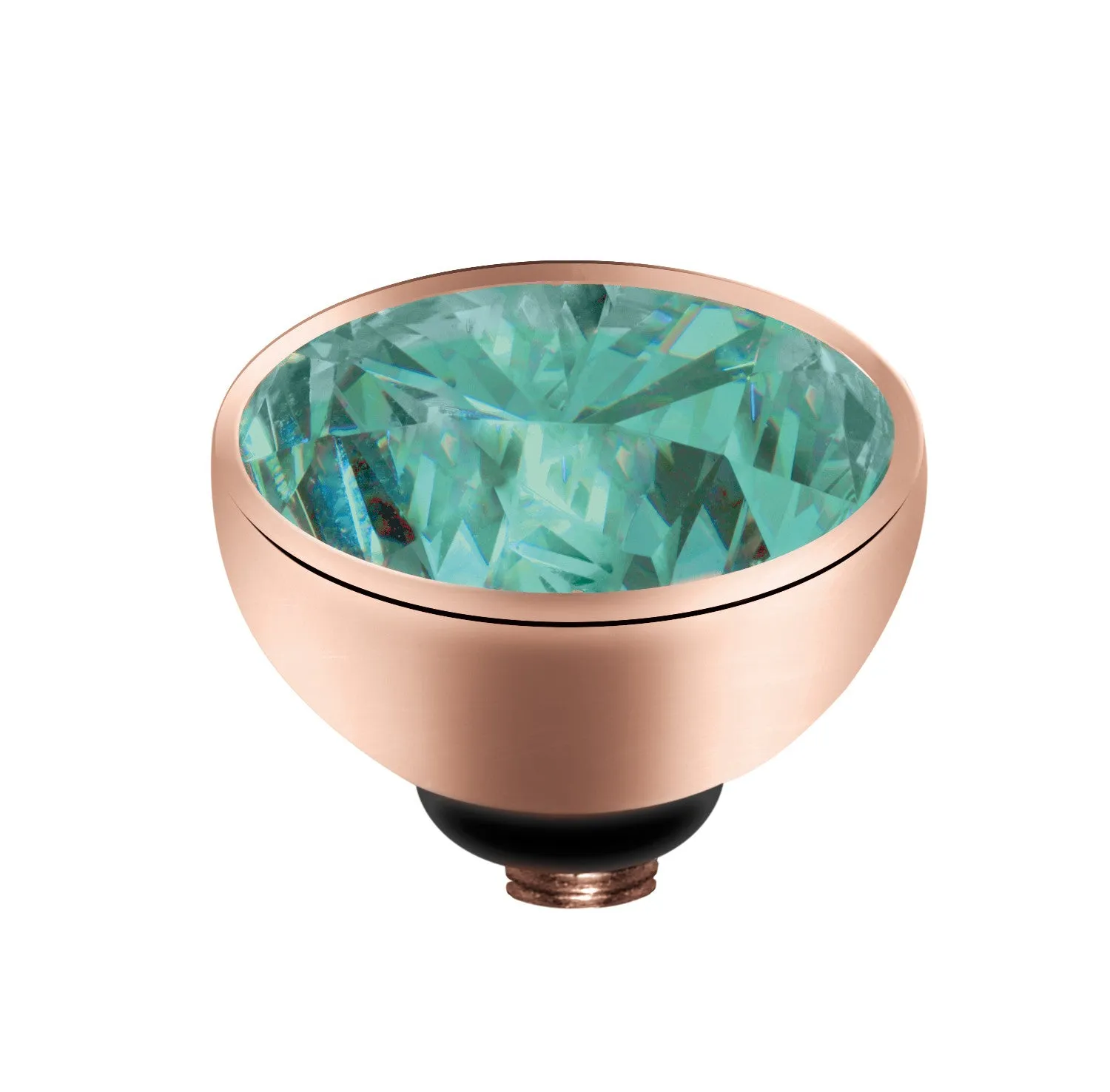 MelanO Round Gem 6mm - Turquoise/RG