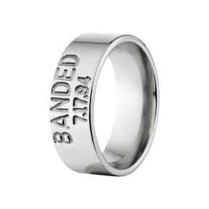 Men's Titanium Wedding Bands - Duck Band Rings