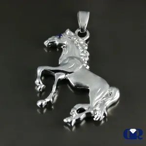 Men's Unique 14K Gold Horse Pendant