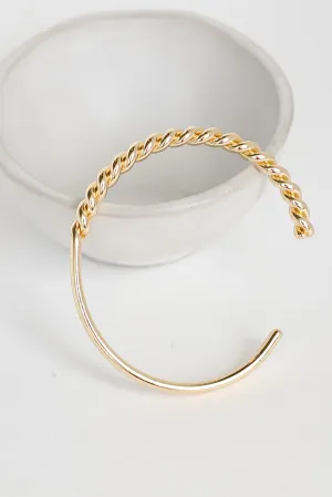 Missy Gold Twisted Cuff Bracelet