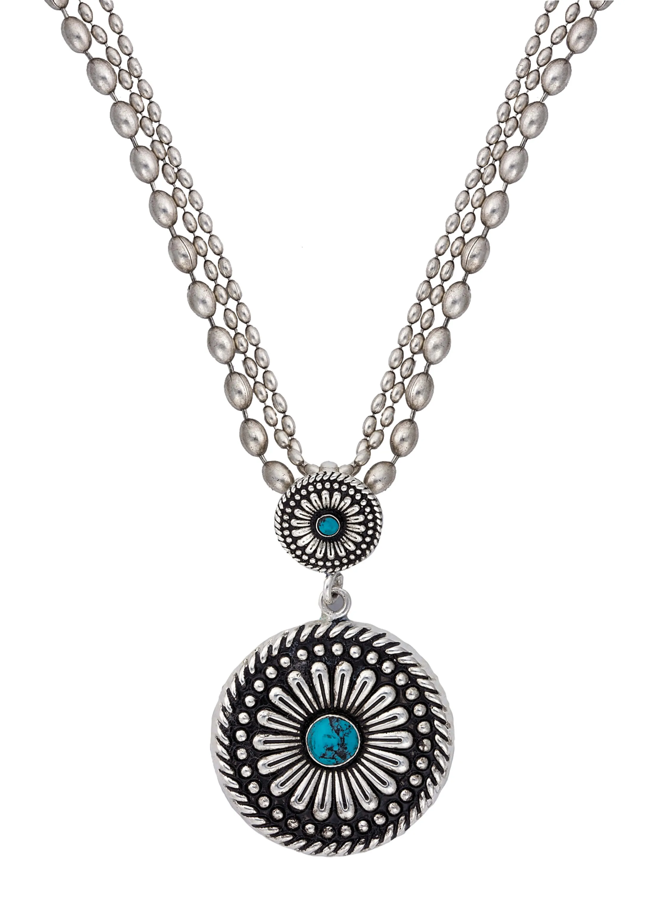 Montana Silversmiths - Desert Mesa Flower Drop Pendant Necklace