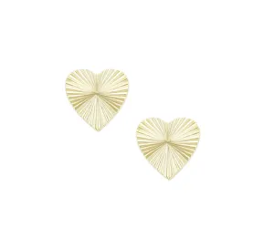 Natalie Wood - Adorned Heart Stud Earrings