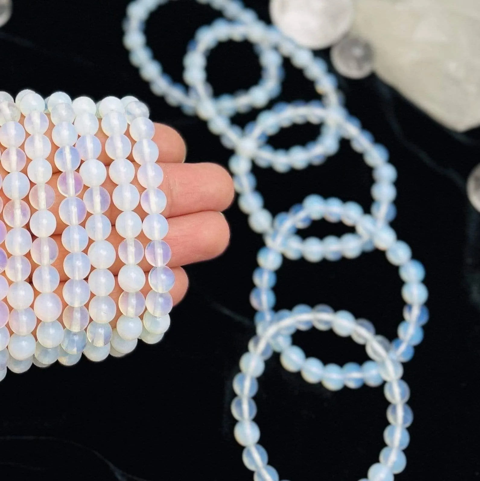 Opalite Round 6mm. Bead Bracelets