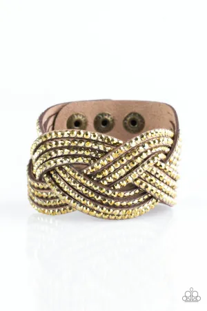 Paparazzi Bracelet ~ Top Class Chic - Brass