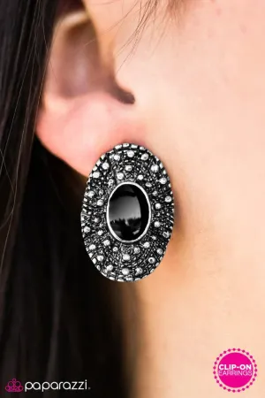 Paparazzi Earring ~ Cherished Moments - Black