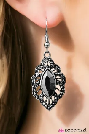 Paparazzi Earring ~ Vegas Vacation - Silver