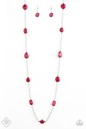 Paparazzi Necklace ~ Color Me Carefree - Red