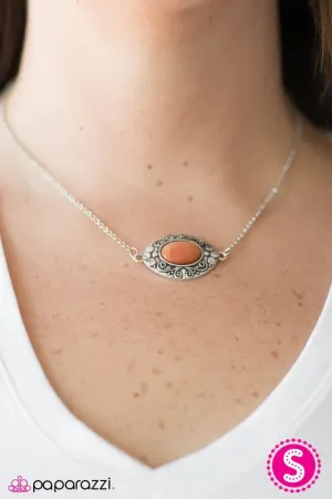 Paparazzi Necklace ~ How GLOW Can You Go? - Orange