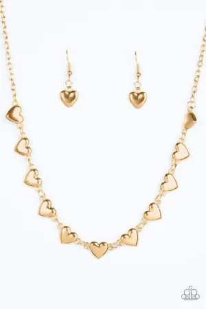 Paparazzi Necklace ~ If My Heart Had Wings - Gold