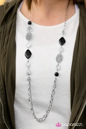 Paparazzi Necklace ~ Saloon Style  - Black