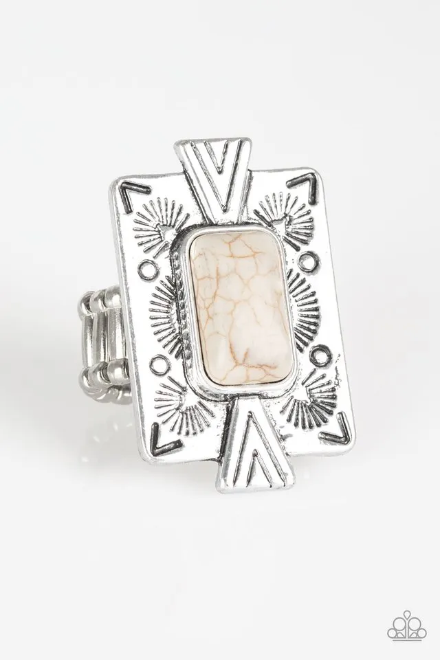 Paparazzi Ring ~ Stone Cold Couture - White