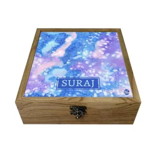 Personalized Jewelry Storage Organizer Box - Arctic Space