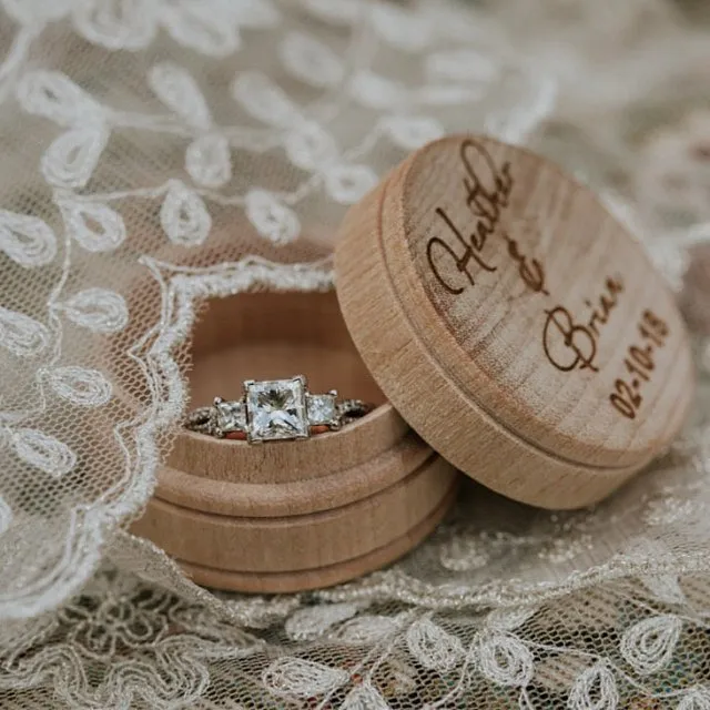 Personalized Wedding Ring Box