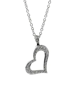 Piaget Diamond Heart White Gold Necklace