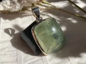 Prehnite Naevia Pendant - Large Square