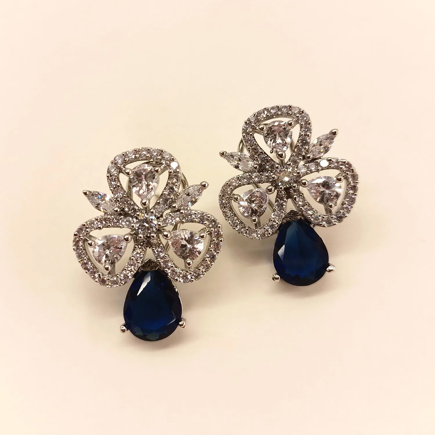 Rashmi American Diamond Blue Sapphire Tops