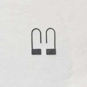 Rectangle pendants earrings N°18