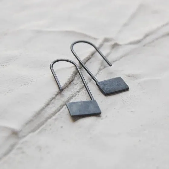 Rectangle pendants earrings N°18