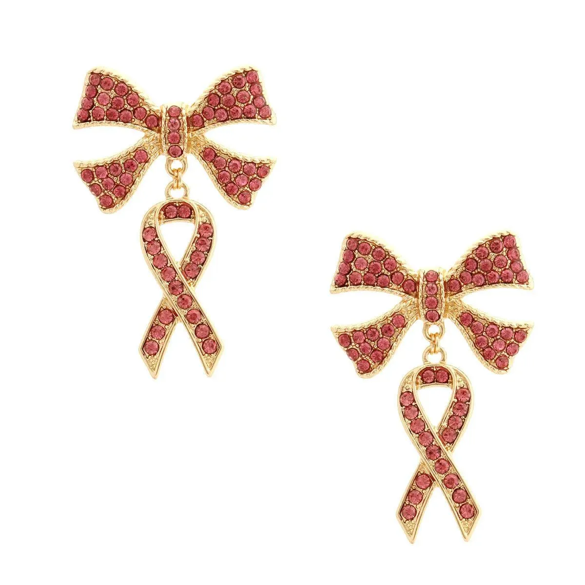 Shop Stylish Ribbon Gold Tone Earrings Today!