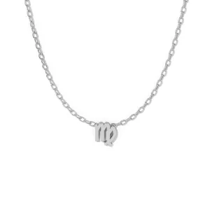 Silver Virgo Zodiac Necklace