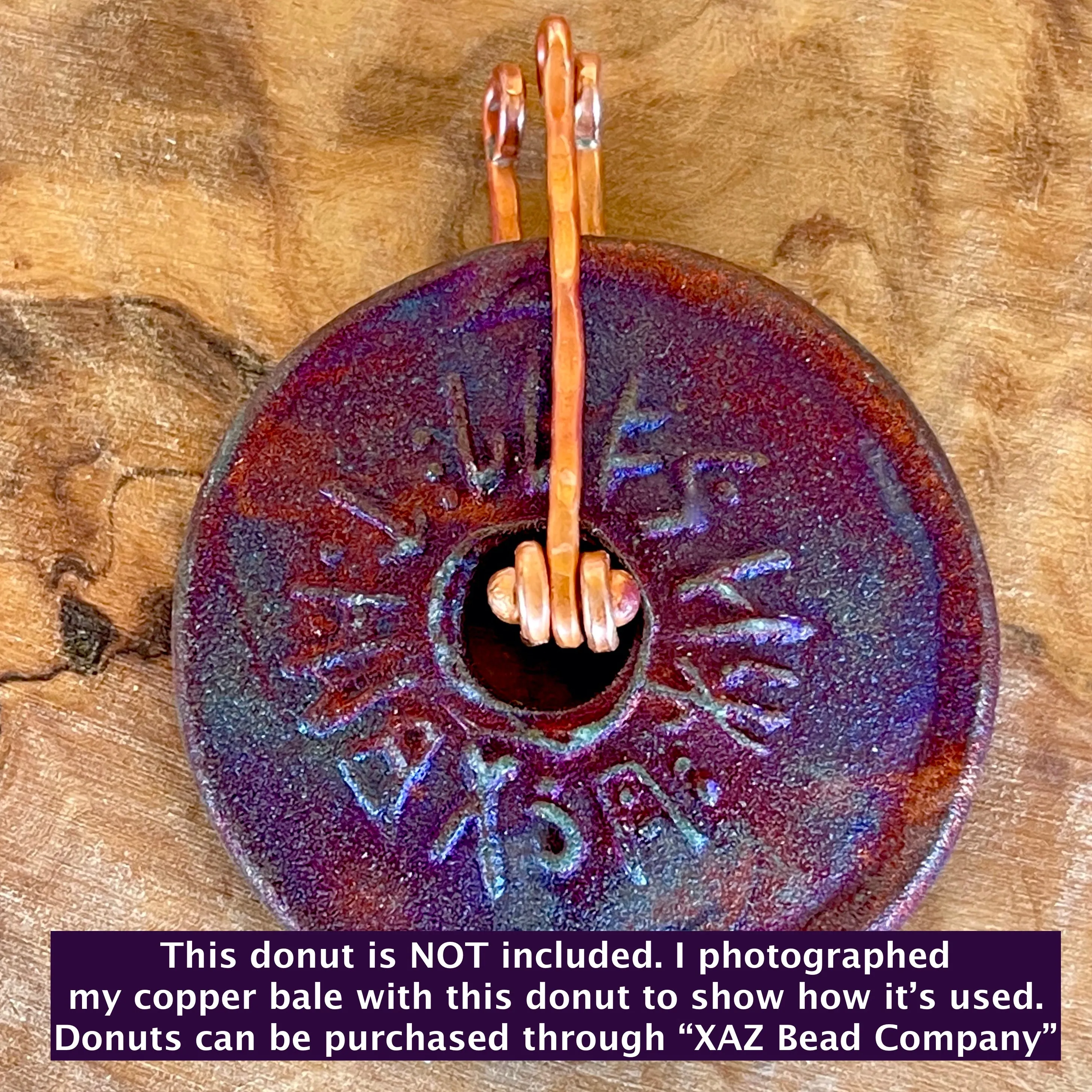 Simple Copper Donut Bail for Necklaces