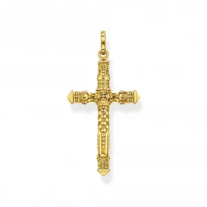 Sterling Silver Gold Plated Cross Pendant PE912-413-39