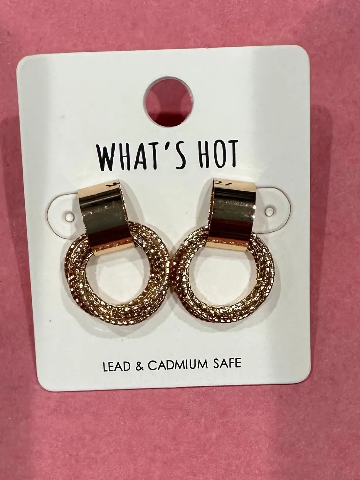 Stud with Textured Metal Knot Earrings