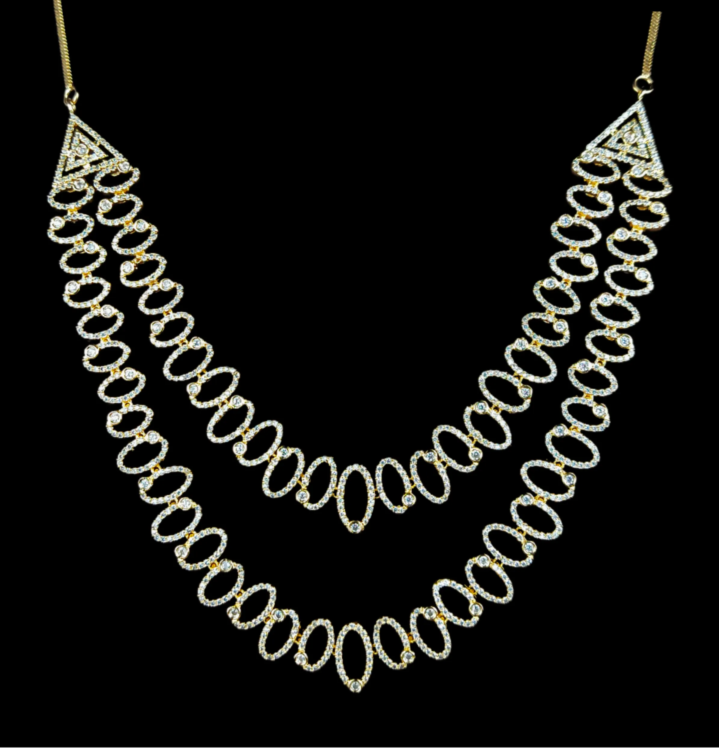 Stylish CZ Two Layered Necklace Set
By Asp Fashion Jewellery