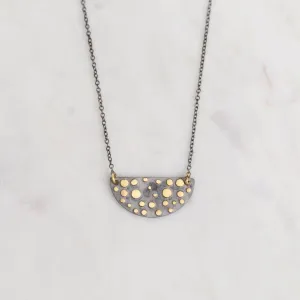 Two Tone Dots Pendant Necklace