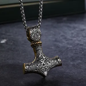 Viking mjolnir necklace