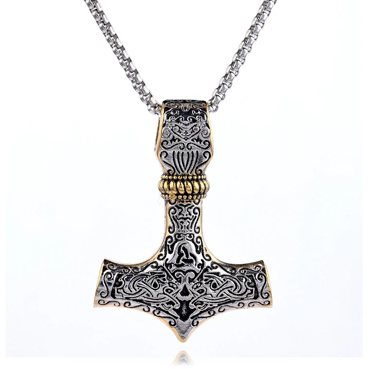 Viking mjolnir necklace