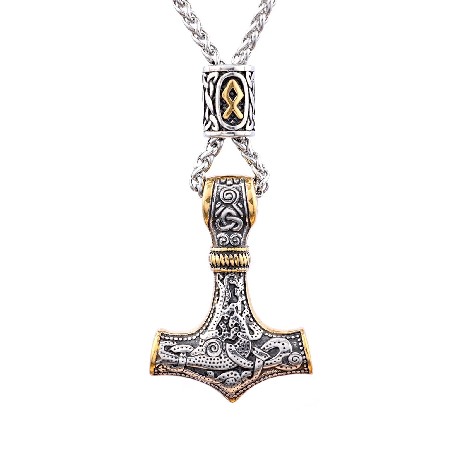 Viking mjolnir necklace