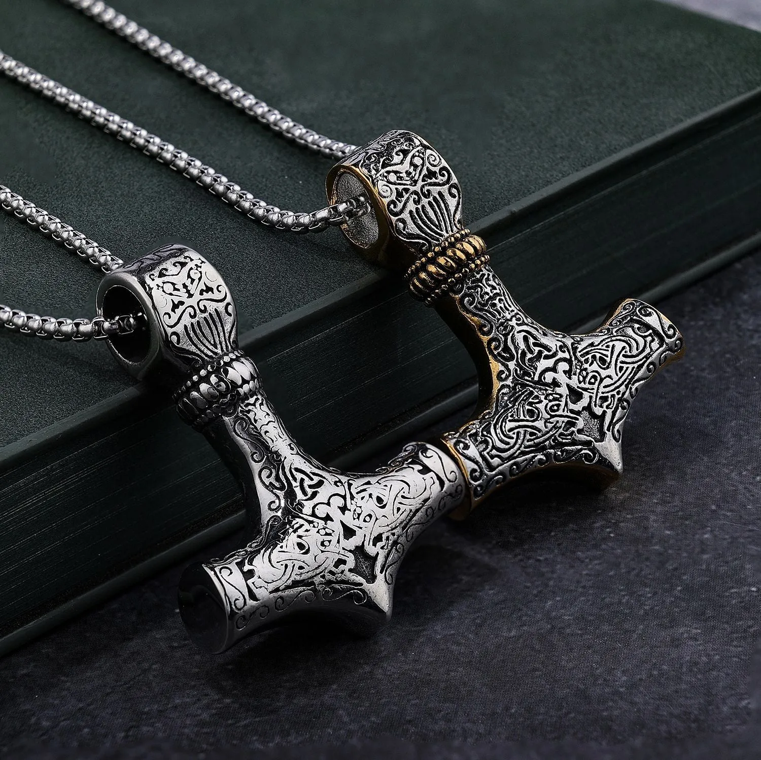 Viking mjolnir necklace