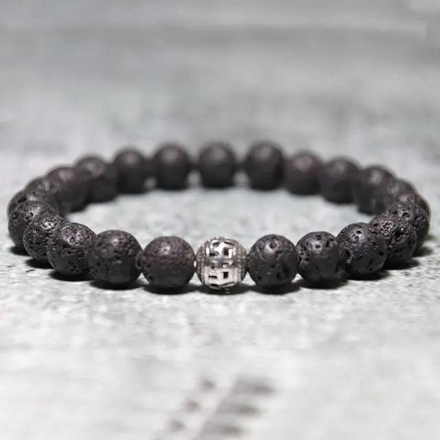 Volcanic Stone Beaded Bracelet