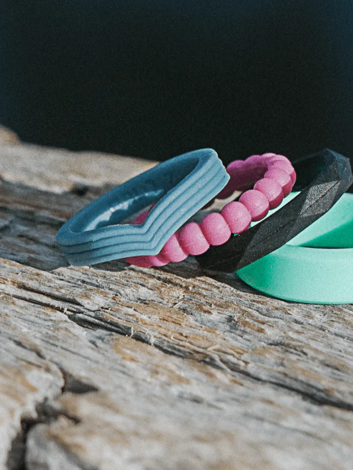 Women's Stackable Peak Silicone Ring