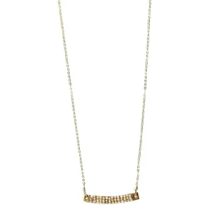 Wrapped Bars Necklace 4931 with Natural Zircon by Michelle Pressler Jewelry